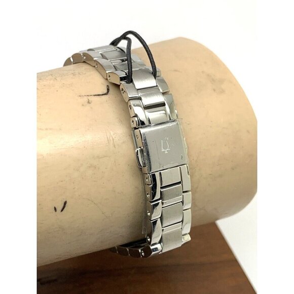 Bulova Women's Watch 96L285 Quartz White Blue Dial Silver Stainless Stee… - Picture 9 of 13